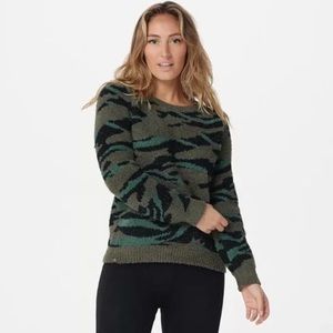 Barefoot Dreams CozyChic Seaside Crew-Neck Pullover